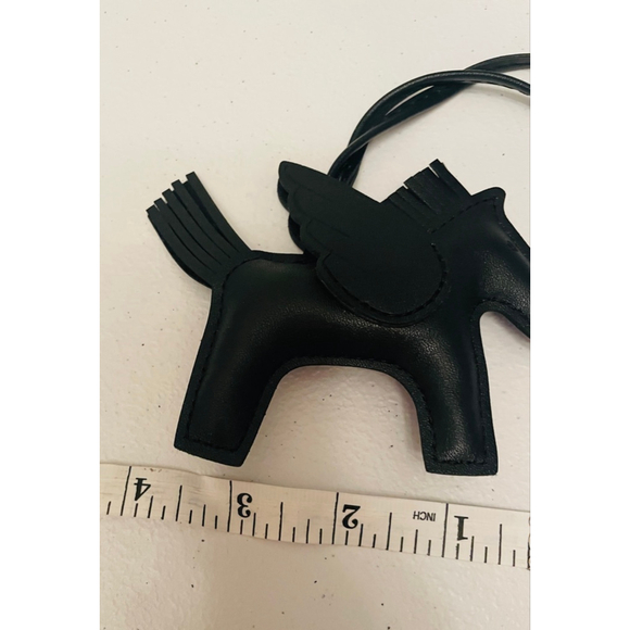 Black Pegasus Horse Bag Charm Black New Unbranded - Picture 5 of 5
